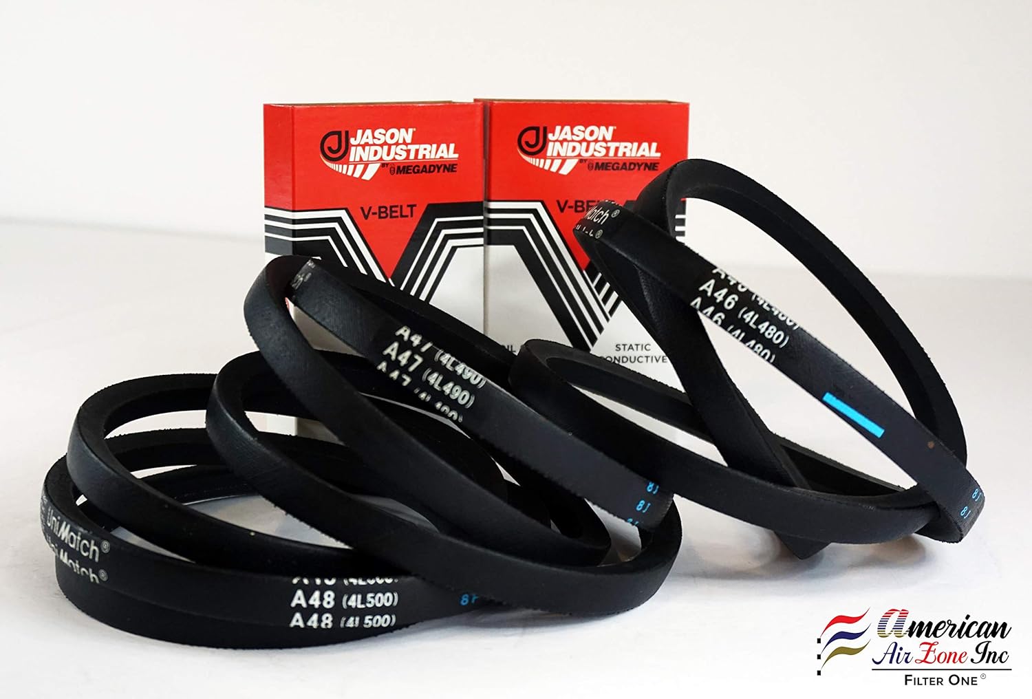 Wrapped VBelt A484L500 Jason Industrial V Belt Pack of 2 Megadyne 50