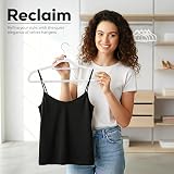 Utopia Home Velvet Coat Hangers Adult Heavy Duty Non-Slip 360° Hook White 20 view 7