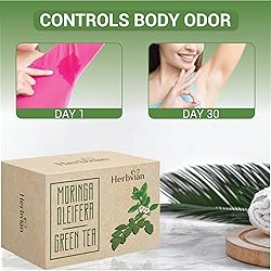 2 Pcs Moringa & Green Tea Soap Bars, Controlling
