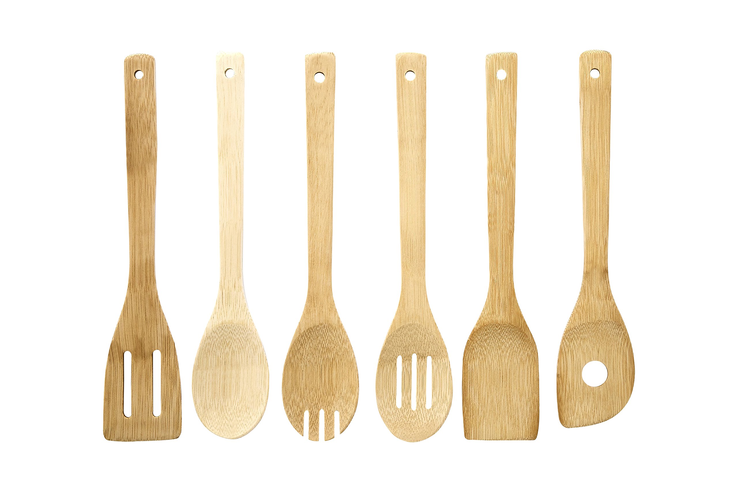 Premier Housewares 1103971 Utensils, Bamboo, Natural, 1 x 6 x 30 cm