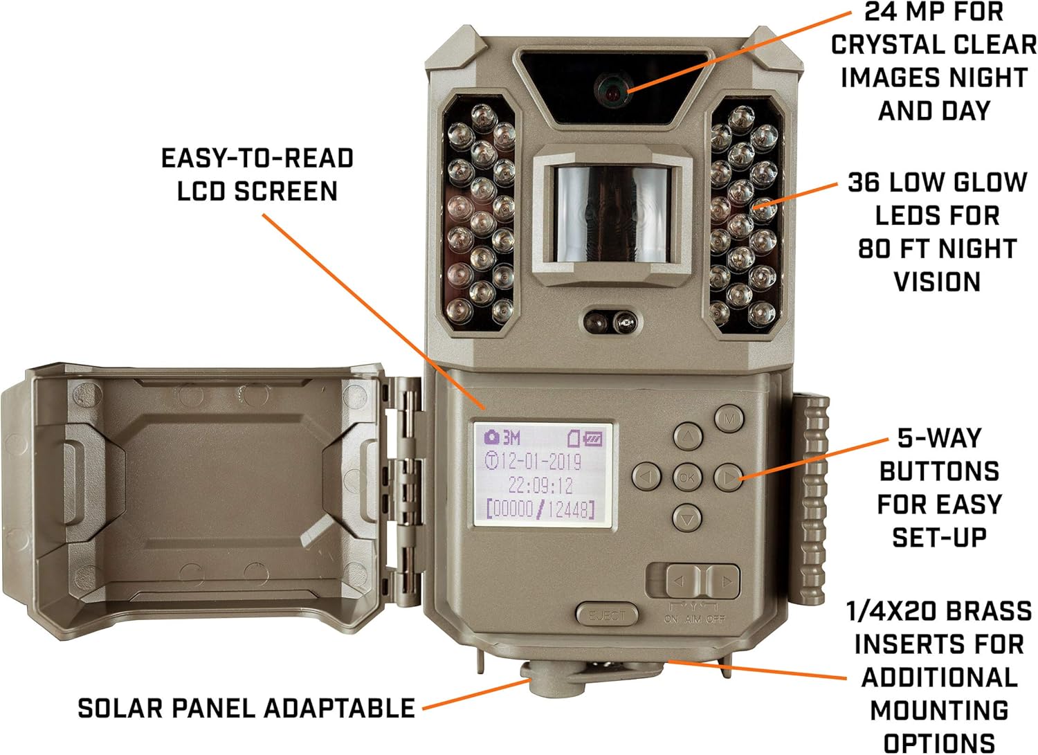 Bushnell Prime Trail Camera 24MP_LowGlow_119932C: Camera & Photo