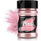 Pink Mica Powder - 2.1 Ounces/ 60 Grams - Natural Epoxy Resin Dye –Mica Powder for Makeup, Epoxy Resin Art, Acrylic Paint, Fine Arts,Soap Making, Acrylic Nail