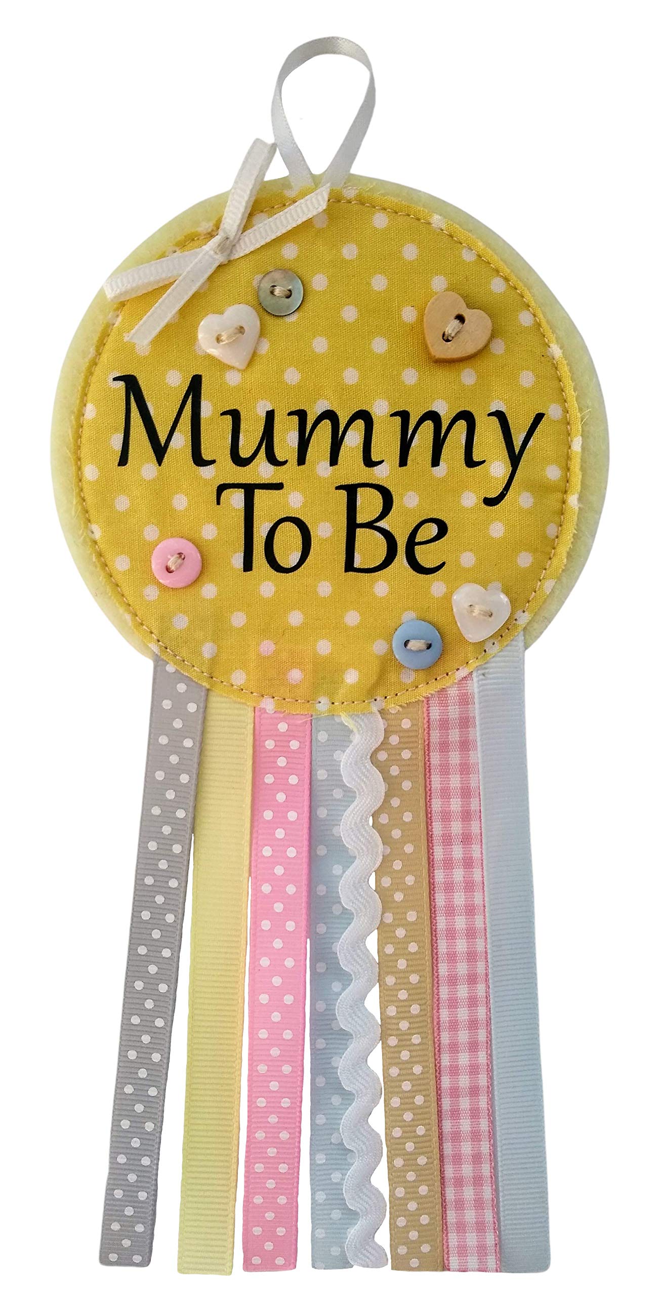 Ditsy Rosettes Mummy to be Rosette badge and Greetings card, Keepsake, Baby Shower, new mum gift, Baby boy, girl, unisex
