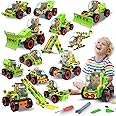 MOONTOY 14-in-1 Building Stem Toy Set for 4 5 6 7 8 9+ Year Old Boy Birthday Gifts, STEM Toy Educational Engineering Kit, Building Toys for Kids Ages 4-8 5-7 6-8 Creative Games Boy