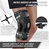 NEENCA Knee Brace Adjustable Hinged Support Patella X-Strap System view 3