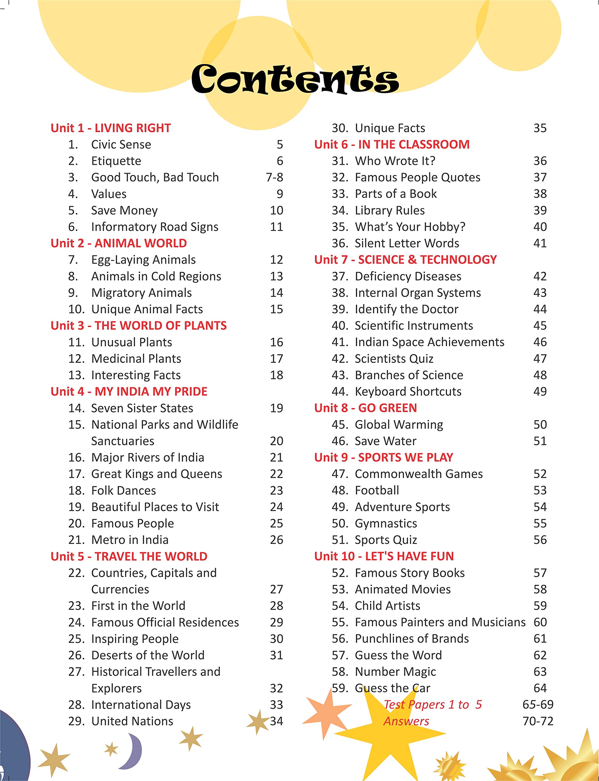 Gk Questions For Class 6 Igko Free Sample Pdf Papers For