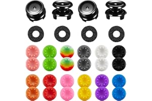 GEPICEST Controller Accessories Thumbstick Grips for Xbox, 2 Pairs HIGH Stick, 20 PCS Joystick Thumb Grips Extenders and 4 PCS Precision Rings Attachments for Xbox One/Series X Control - Mixed Color 1