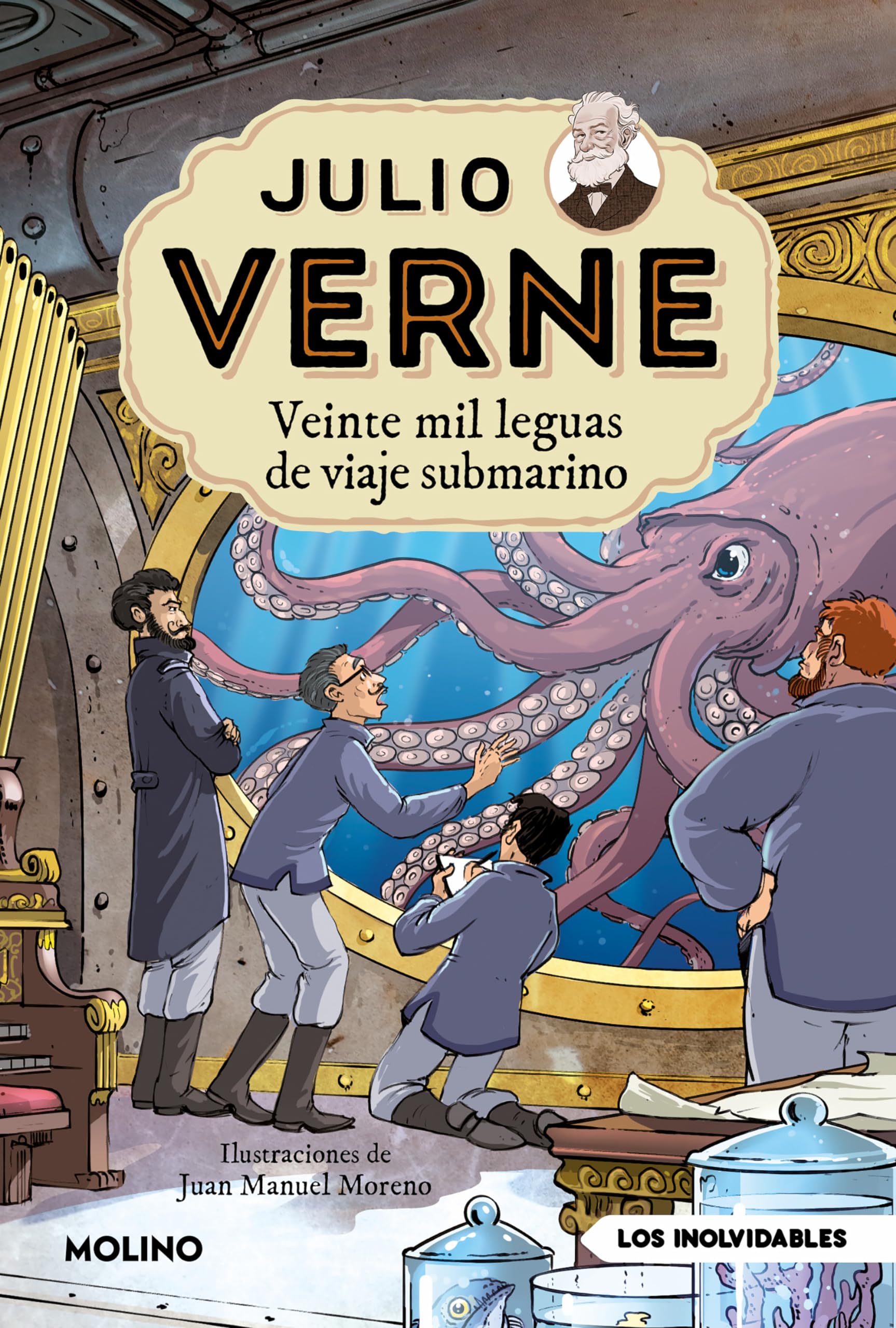 Julio Verne - Veinte mil leguas de viaje submarino (edición actualizada, ilustrada y adaptada) (Inol