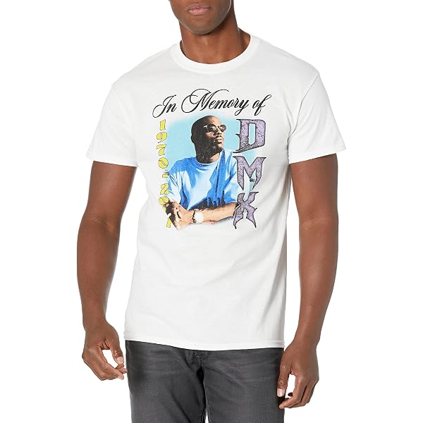 T-shirt DMX 'Bootleg Red' - Noir - Officiel Et Neuf Avec étiquettes - Homme