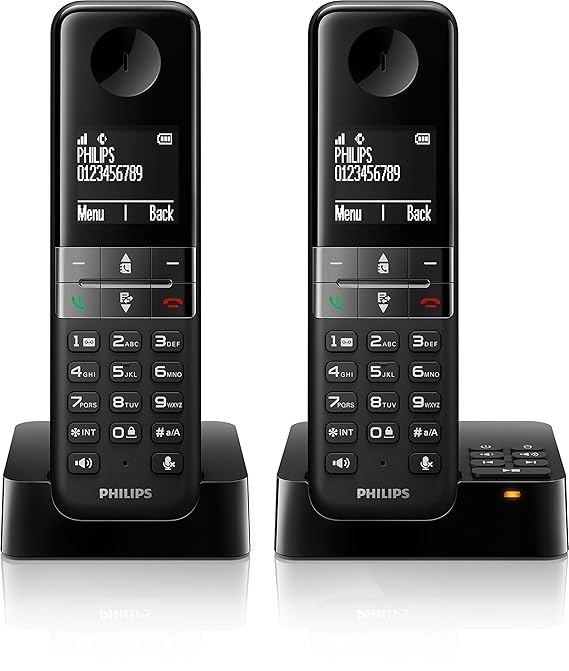 Philips D455 DUO Cordless Phone with Answering Machine Amazon.co.uk