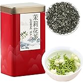 Lingyunxi Jasmine Green Tea Loose Leaf Chinese Jasmine Tea with Delightful Aroma Multiple Scenting 茉莉花茶 绿茶 4.23oz/120g