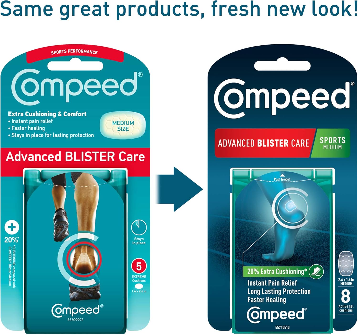 Compeed Blister Sports Medium Twin Pack 2x8ct (16ct): Health & Personal Care