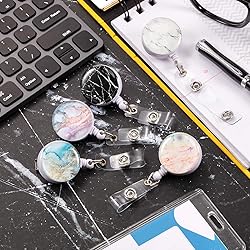 Badge Reel Retractable Badge Holder Carabiner with