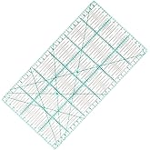 MANUFORE Quilting Ruler 15cm x 30cm Sewing Acrylic Ruler Anti-Slip Metric Ruler DIY Quilting Tools with Clear Printed Lines f