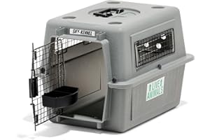 Petmate 00100 Sky Kennel for Pets Up to 15-Pound, Light Gray