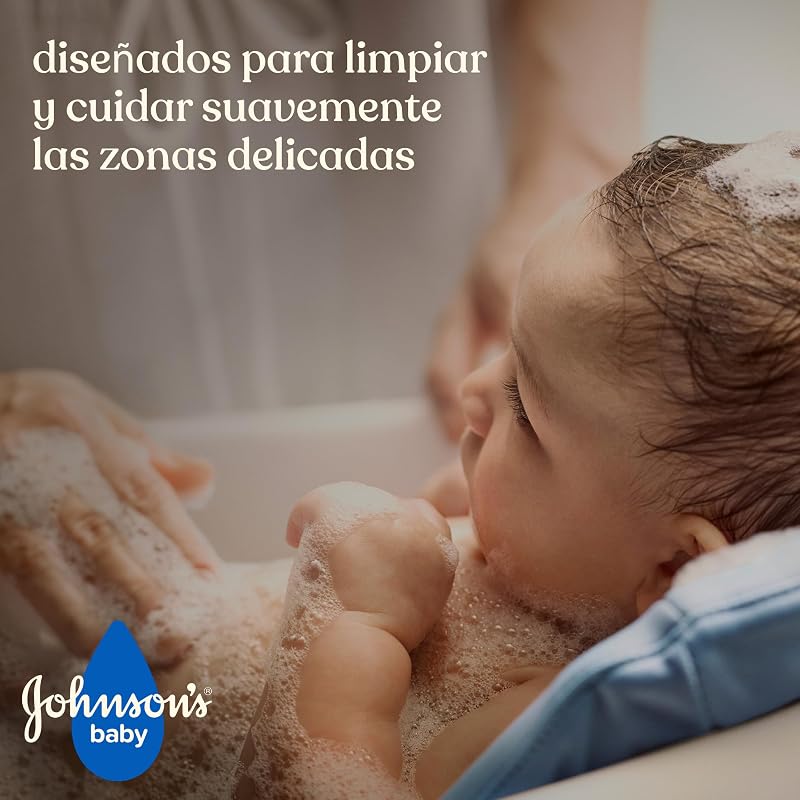 Cotonetes johnson's baby para bebês, crianças e adultos (1 caixa x 100), cotonetes com pontas de algodão 100% puro e palitos de papel 100%