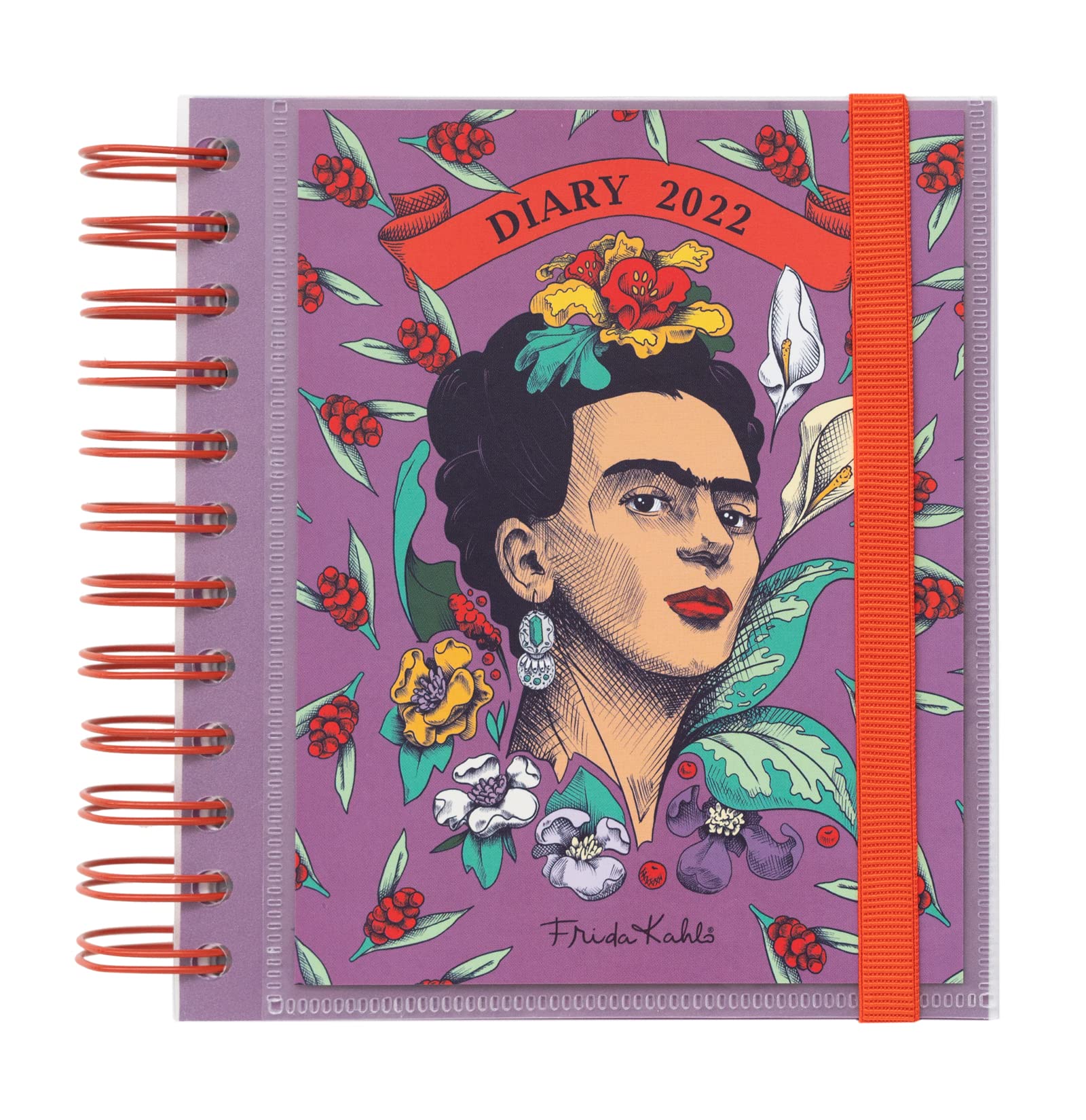 Grupo Erik Official Frida Kahlo 2022 Diary Day To Page - 12 Months Planner January 2022 - December 2022 - Frida Kahlo Diary 2022 Daily Planner, AAEDPM2205