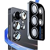 UltraGlass Unbreak Top 9H+ Glass for Samsung Galaxy S25 Ultra Camera Lens Protector (Military Grade Shatterproof & Longest Durable) Samsung S25 Ultra Camera Lens Protector, Titanium Black