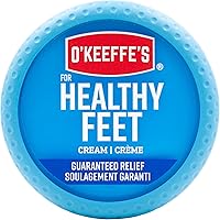 O'Keeffe's Healthy Feet Foot Cream Relieves and Repairs Extremely Dry Cracked Feet, Instantly Boosts Moisture, 3.2 oz / 90.7 