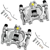 cciyu Rear Left &amp; Right Disc Brake Calipers w/Bracket 18B5477 18B5476 | Replace For Ford,For Lincoln Models - For Fusion 13-20,For Continental, For Fusion, For MKZ 2PCS Calipers Set, OE Direct Fit