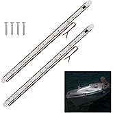 RVZONE Marine LED Boat Strip Lights, White 2‑Pack IP67 Interior Lighting | 12V Marine LED strip lights, IP67 silicone housing, 1.3W, dual‑install options, 50000‑hr lifespan for boat marine lighting