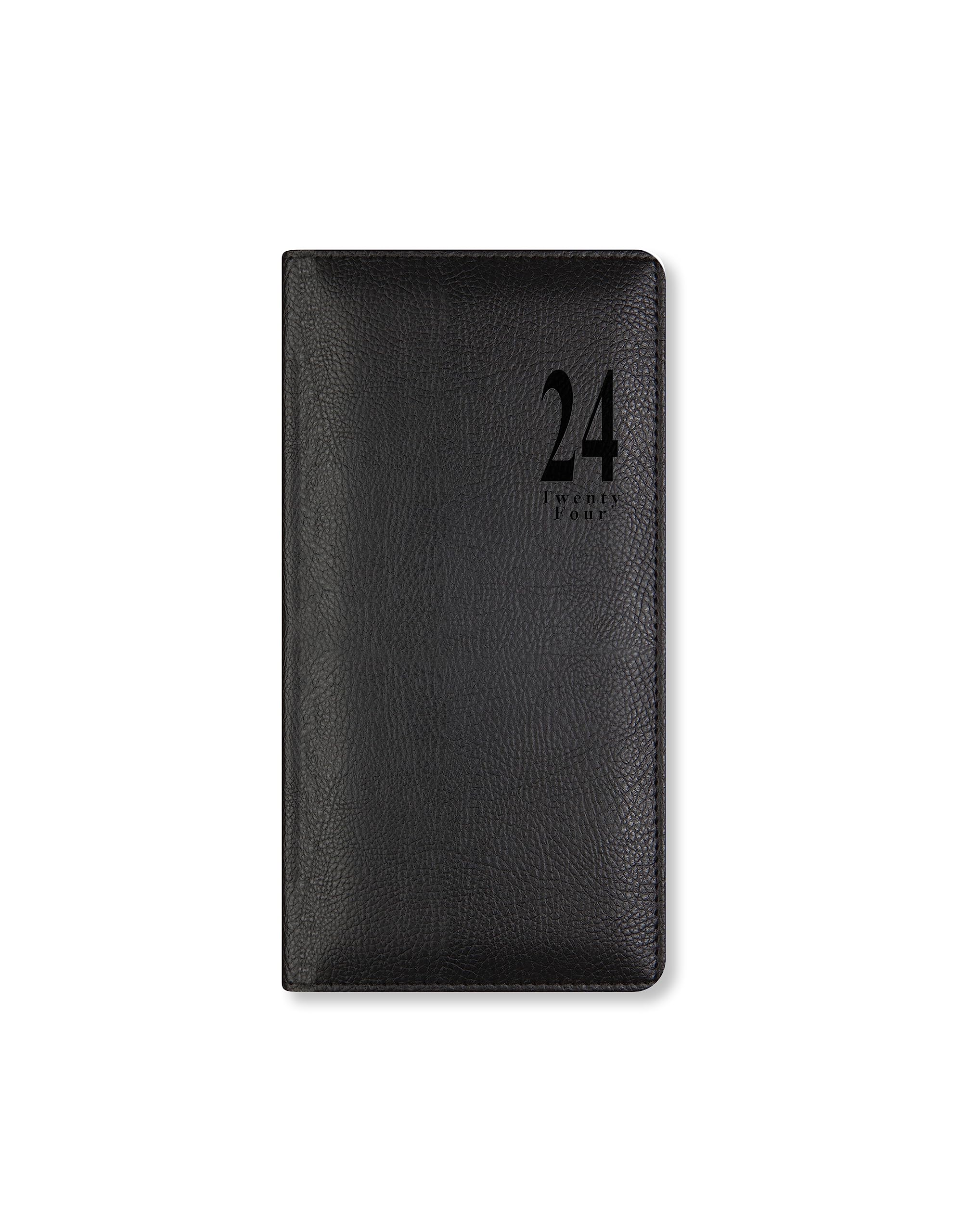 Letts Milano Slim week to view 2024 diary - black