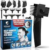 247 Groomed Self Haircut Trimmer for Men, Electric Hair Grooming Kit | Electric Beard, Nose &amp; Body Trimmer With Foil Shaver, Adjustable Guard For Home Haircuts, Fades &amp; Blending