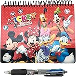 Disney Vacation Accessories - Official Disney Autograph Book with M&G 4-Color Pen (Mickey Mouse and Friends Red)