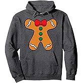 Gingerbread Man Body Costume for Halloween or Christmas Pullover Hoodie