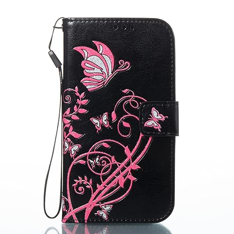ISAKEN Kompatibel mit Galaxy S3 Hülle, PU Leder Flip Cover Brieftasche Ledertasche Handyhülle Tasche Case Schutzhülle mit Han