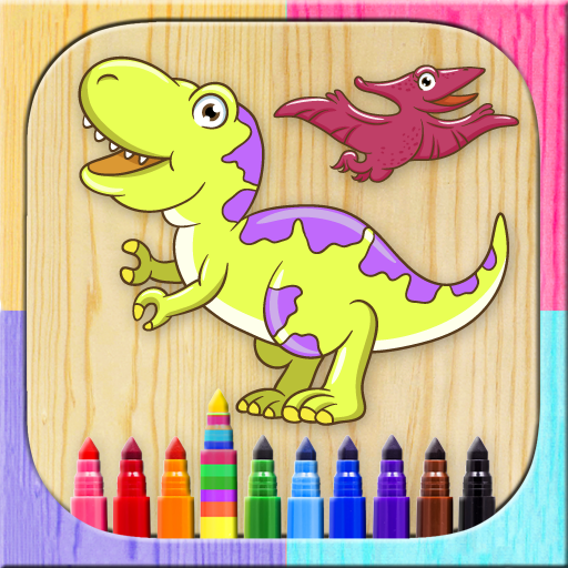 Pinta Dinosaurios Magico Juego De Ninos Para Dibujar Y Colorear Dinos Colorea Con Los Dedos Amazon Es Apps Y Juegos
