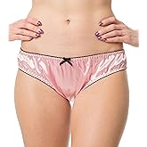 Satini Women's Lingerie Frilly Bikini Briefs Knickers Satin Panties