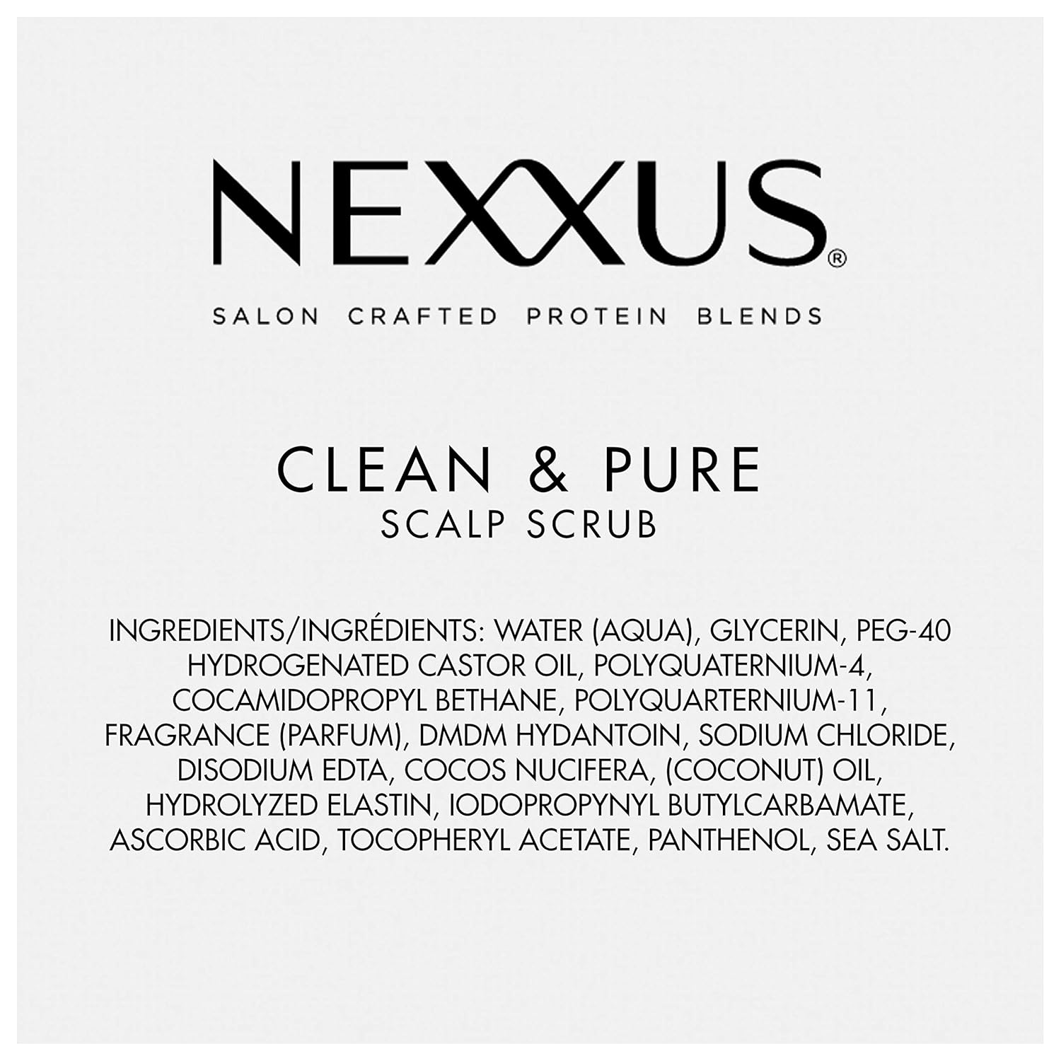 Nexxus Clean & Pure Sulfate-Free Scalp Scrub Exfoliating and Nourishing Hair Treatment Detox Hair Care 11.25 oz : Beauty