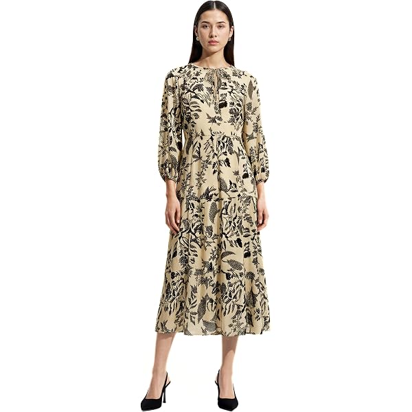 Calvin Klein Womens Floral Chiffon Shirt Dress, Black Cream 10 at Amazon  Women's Clothing store