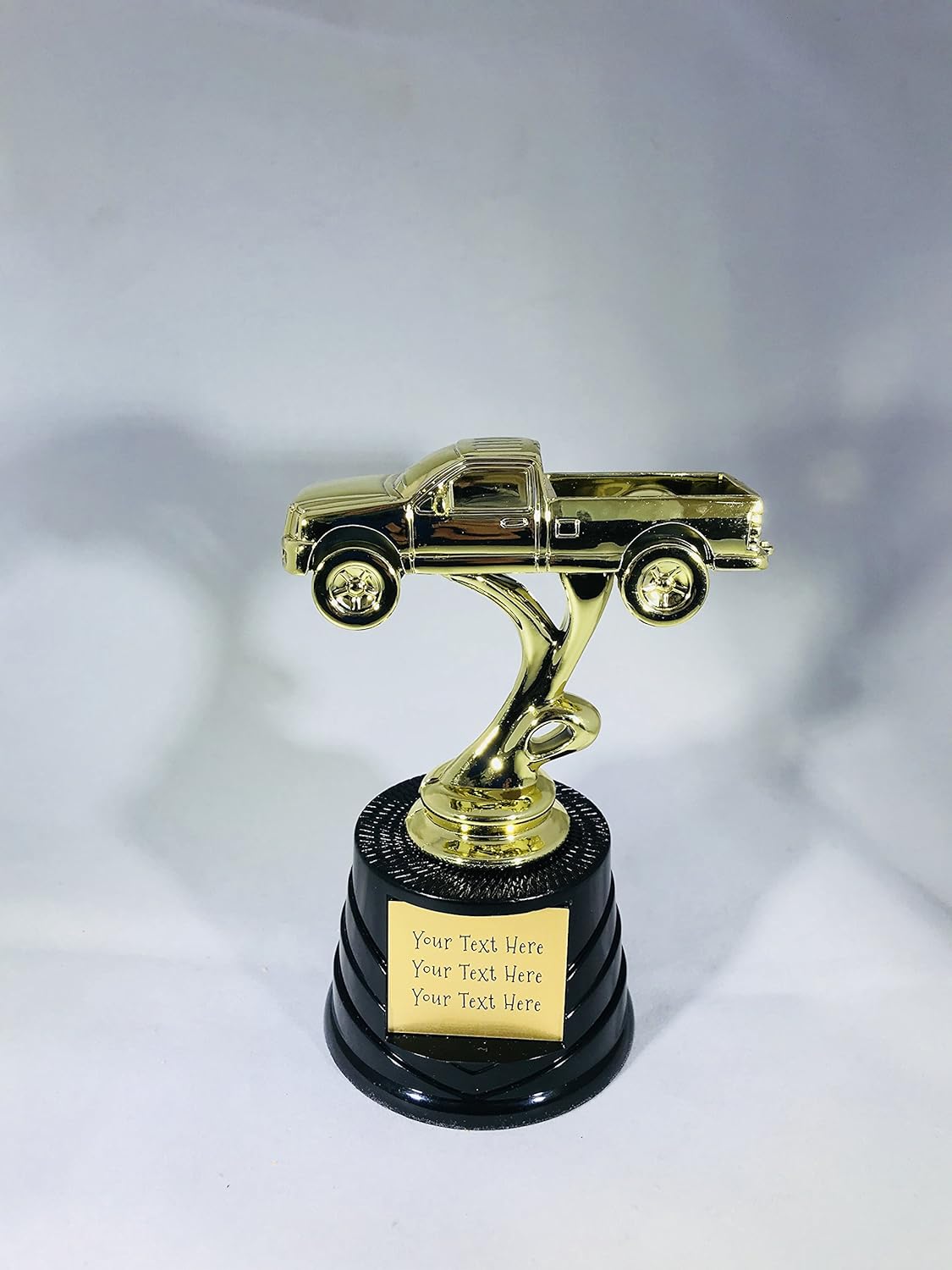 Trophy Crunch - Custom Car Show, Pinewood Derby, Racing Trophies - Costume Props - Stock Plate Engraving