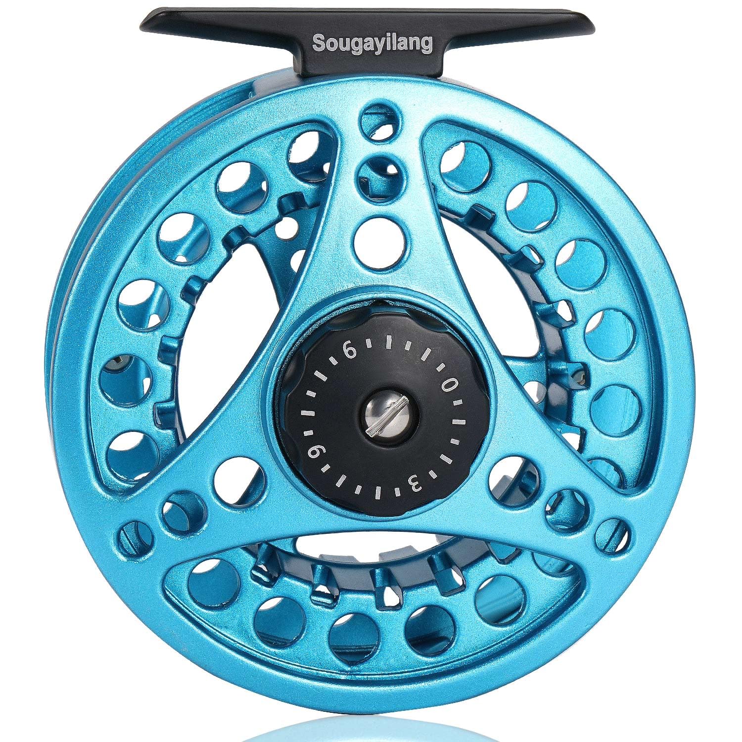 Sougayilang Fly Fishing Reel，Large Arbor With Diecast Aluminum Body Fly Reel-5/6,7/8 Weights，Essential Fly Reels For Beginners-B7/8