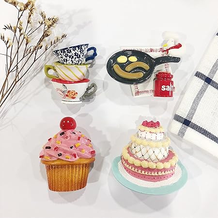 4 fuerte imanes de nevera para imán de nevera hecha a mano 3d ...