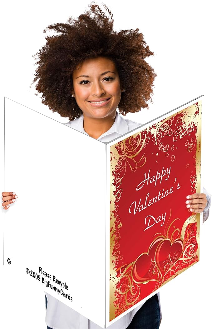 Amazon Com Victorystore Jumbo Greeting Cards Giant Valentine S Day Card Hearts 2 Feet X 3 Feet Card With Envelope 12425 Greeting Cards Office Products