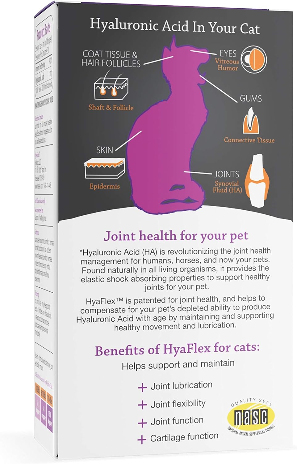 Cat Joint Supplement, Hyalogic Liquid Hyaluronic Acid Cat Supplements– 30-60 Day Supply, 1oz HA, Cartilage Supplement, Hip & Joint Supplement - Cat Health Supplies, W/ No Fuss Dropper : Pet Bone And Joint Supplements : Pet Supplies