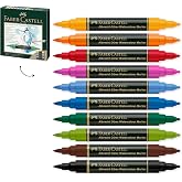 Faber-Castell Albrecht Durer Watercolor Markers - 10 Colors, Watercolor Brush Markers for Artists