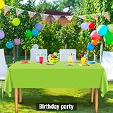PLULON 15Pcs Multicolor Tablecloth 54 x 108 Inches Plastic PEVA view 4