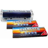 Elements 79mm Cigarette Rolling Machine + 2 Packs of Elements Ultra Thin Rice 1&frac14; Rolling Papers