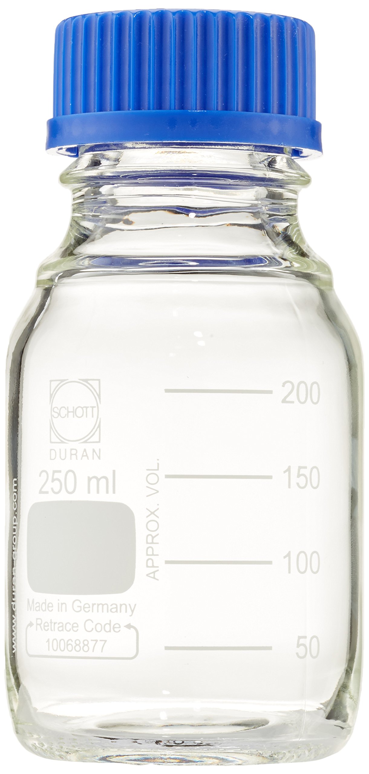 DURAN 218013651 Laboratory Bottle with ScrewCap and Pouring Ring
