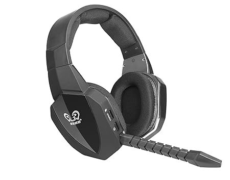 HUHD 2,4 GHz optische Kabelloser Geräuschunterdrückung (Stereo Gaming Headset für PS4/PS3/Xbox 360, Upgrade abnehmbares Mikro