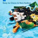 hahaland Jungle Tails Sensory Soft Book for Babies 10 Texture Pages Crinkle view 7