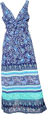 wallis blue paisley dress