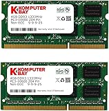 Komputerbay 8GB (2x 4GB) DDR3 SODIMM (204 pin) 1333Mhz PC3-10600 (9-9-9-25) Laptop Notebook Memory for Apple Macbook Pro
