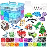 11000 Fuse Beads Kit for Kids-20 Colors 5mm Bead Craft Set with Storage Box, Pegboard, Ironing Paper and Accessories, DIY Craft Kits, Arts and Crafts Set Toys Gifts for Girls & Boys Birthday Christmas