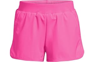 Lands' End Big Girls UPF 50 Quick Dry Beach Swim Shorts, Large, Knockout Pink Neon