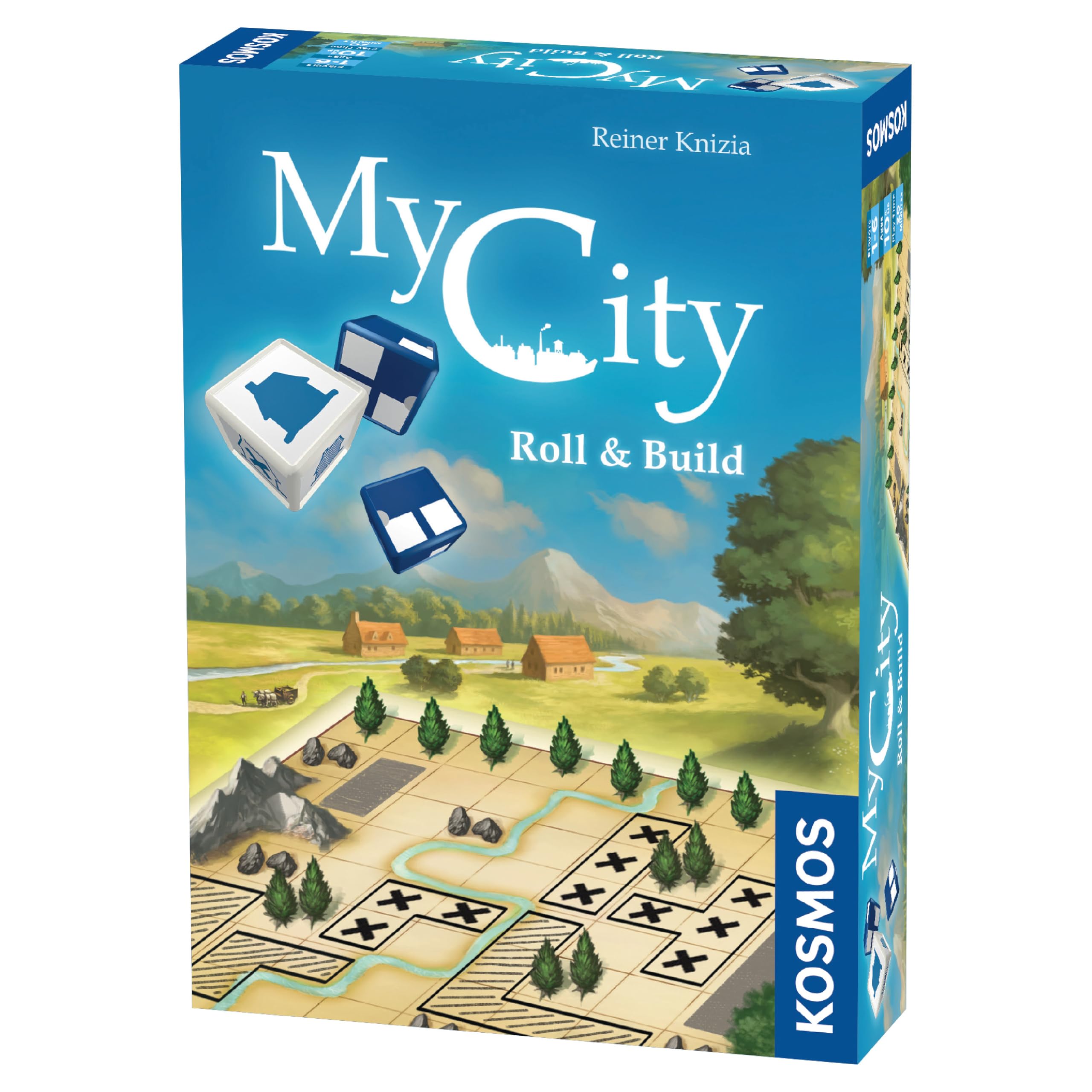 Thames & Kosmos My City Roll & Build, Decision-Making Board Game, Family Games for Game Night, Board Games for Adults and Kids, For 1 to 6 Players, Age 10+, Gold
